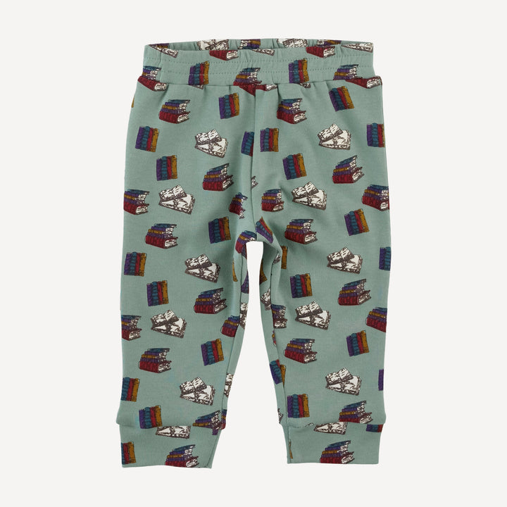 long sleeve relaxed jogger set | books | organic cotton interlock