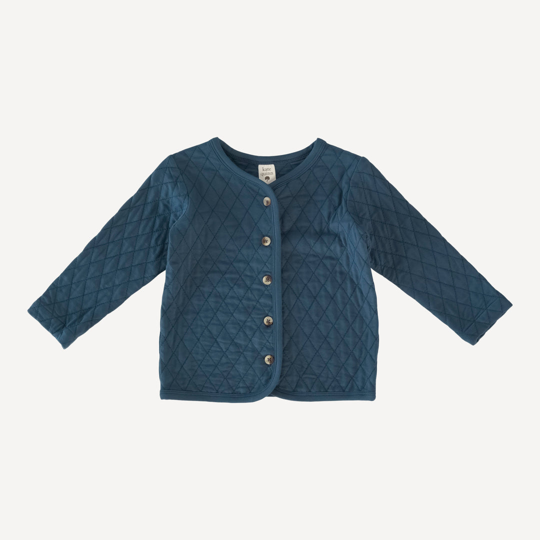 quilted jacket | big dipper blue | bamboo