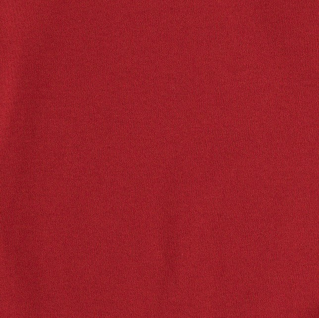 long sleeve lap neck bodysuit | sail red | organic cotton interlock