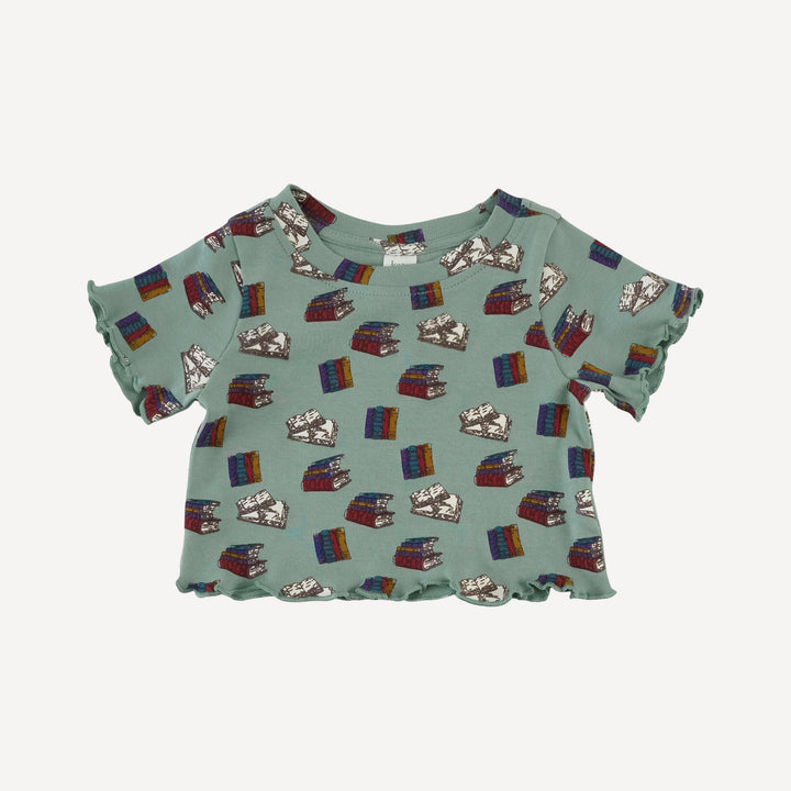 short sleeve jade set | books | organic cotton interlock