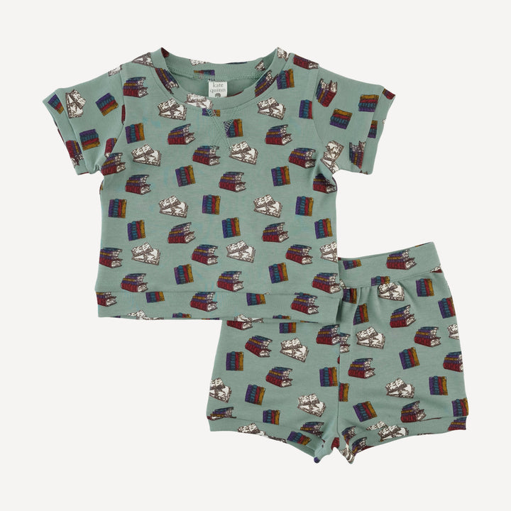jamie short set | books | organic cotton interlock