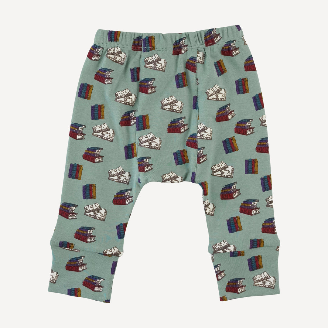 classic panda pant | books | organic cotton interlock
