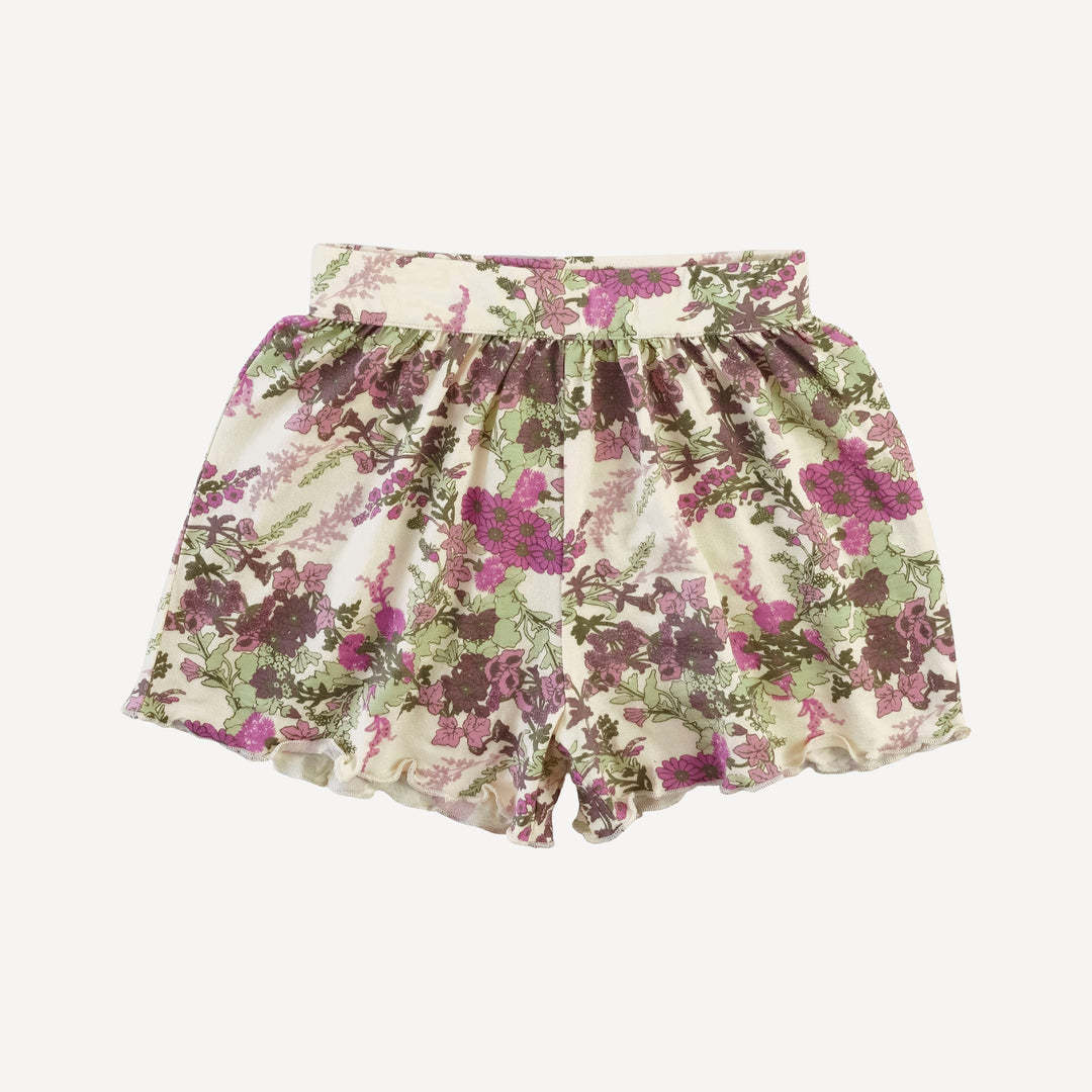 short sleeve jade short set | purple queen annes lace | modal