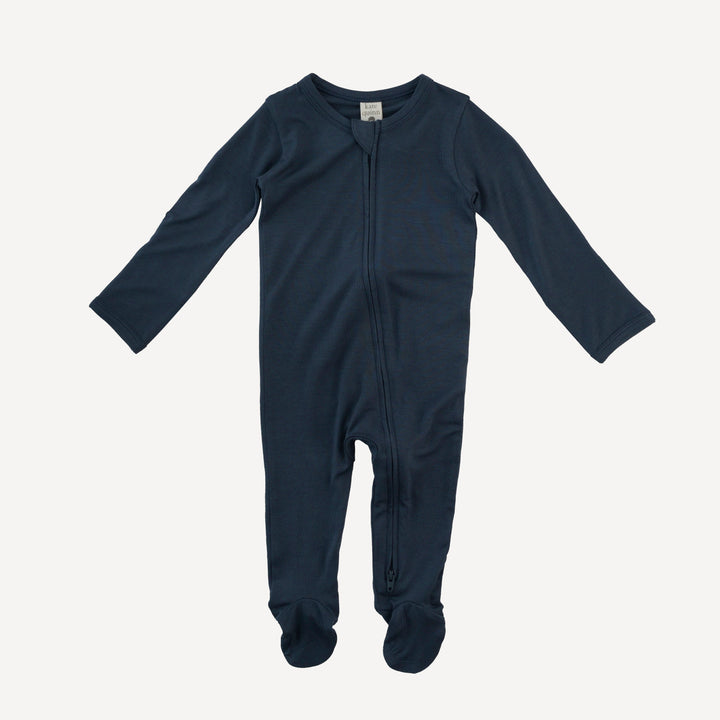 long sleeve two way zipper footie | big dipper | bamboo