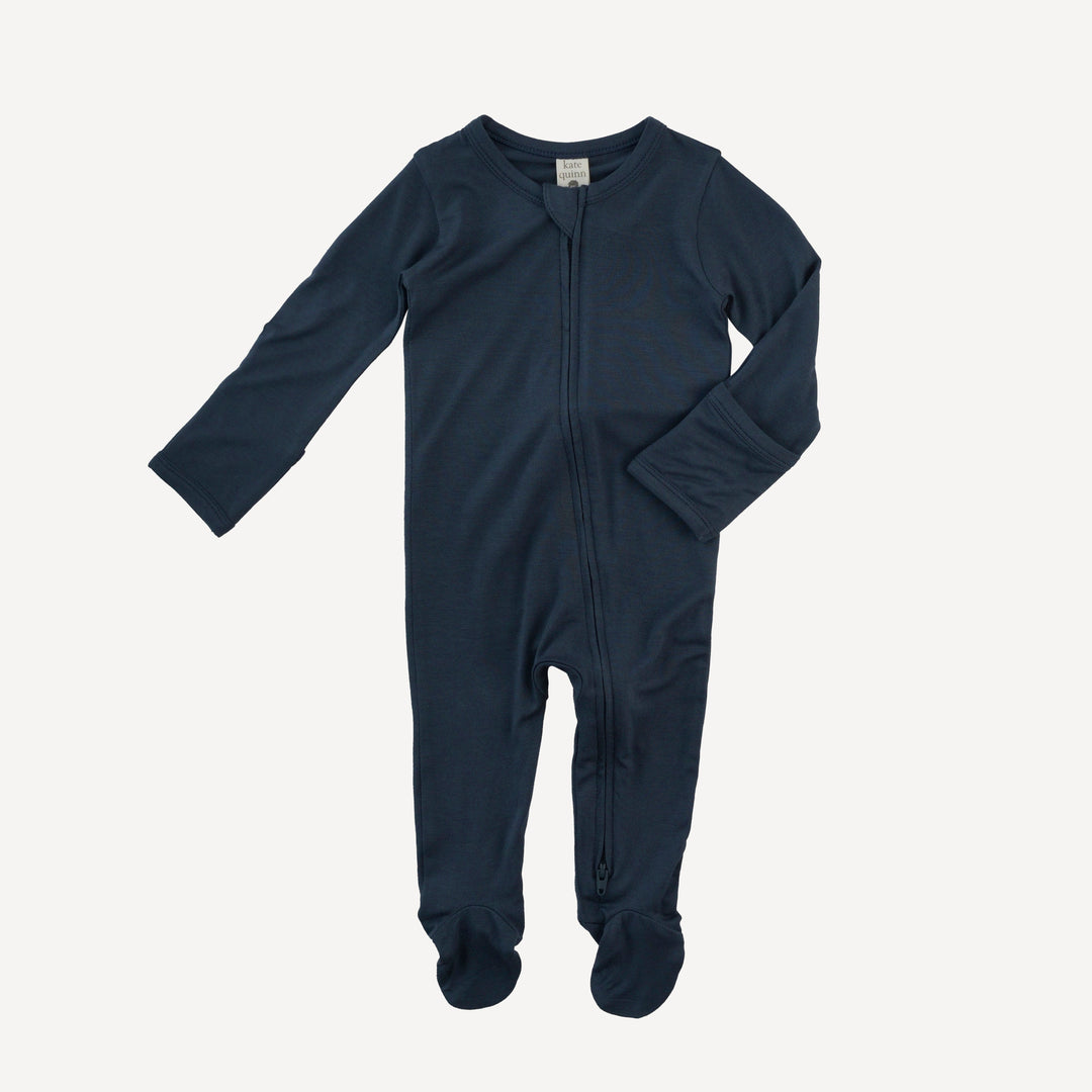long sleeve two way zipper footie | big dipper | bamboo