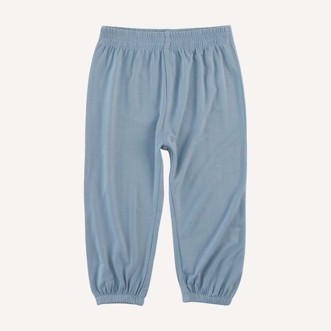 short sleeve relaxed jogger set | dusk blue | modal