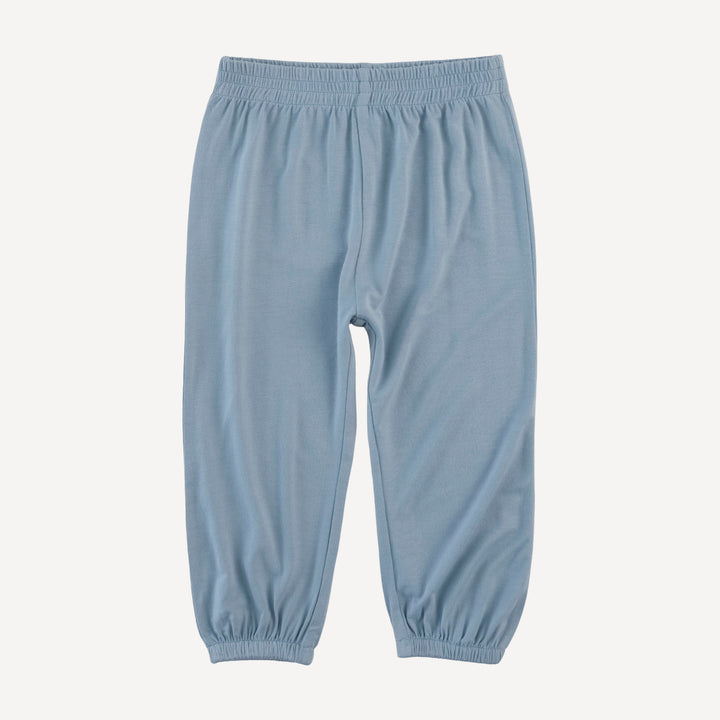 short sleeve relaxed jogger set | dusk blue | modal