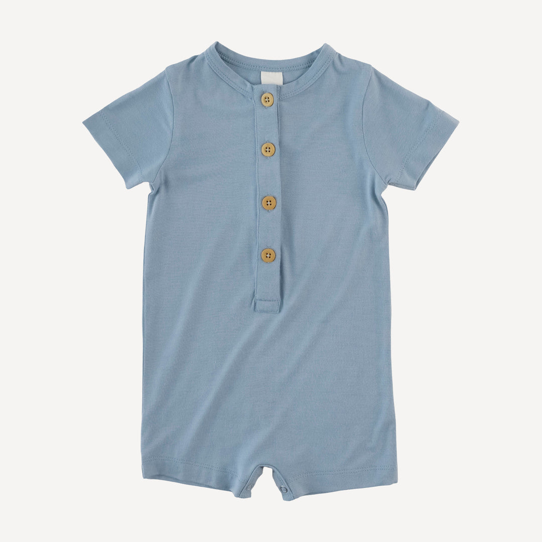 shortie union suit | dusk blue | modal