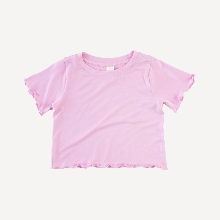 short sleeve jade short set | lavender ice | modal