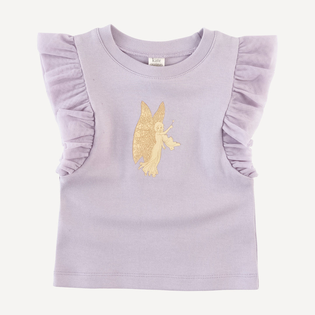 100 acre wood tulle flutter tee | fairy screen | organic cotton interlock