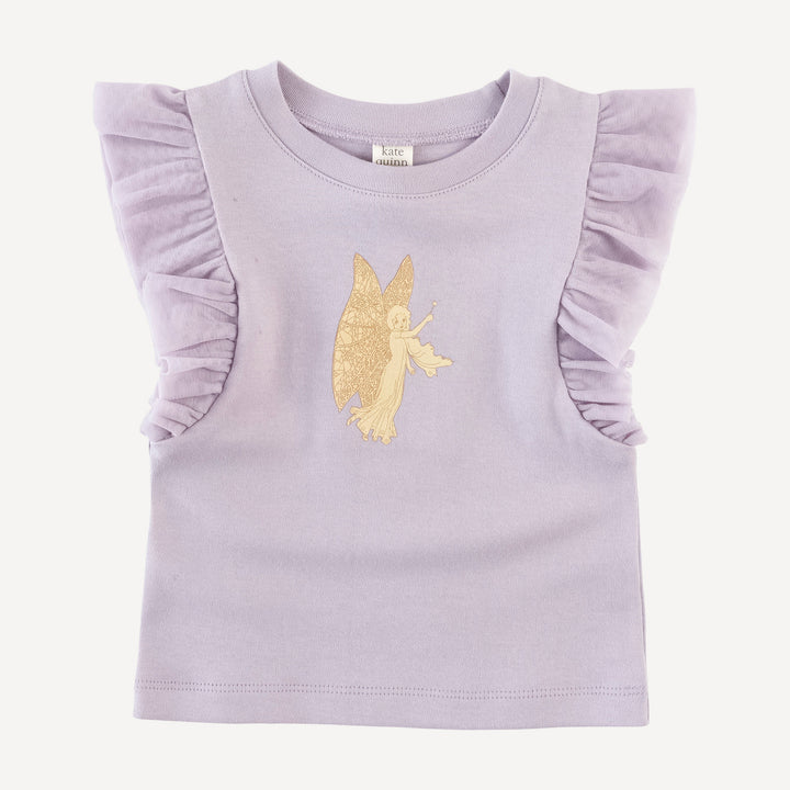 100 acre wood tulle flutter tee | fairy screen | organic cotton interlock