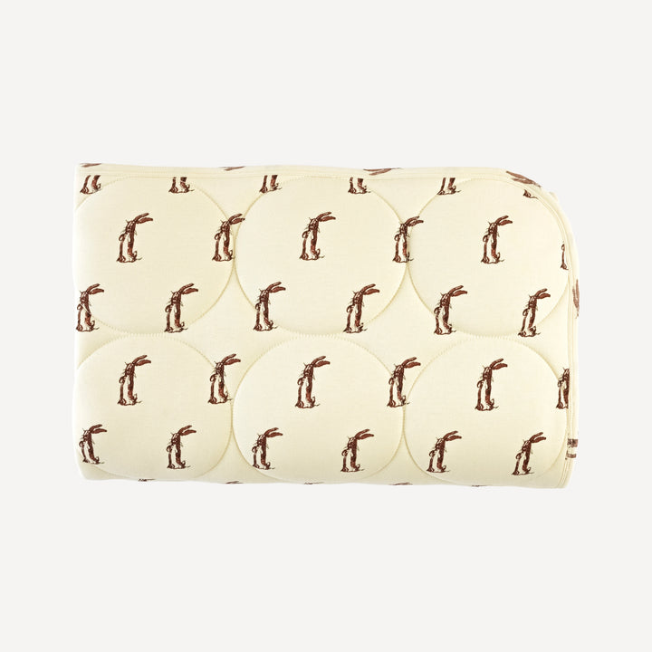 classic circle quilt | plush rabbit | organic cotton interlock