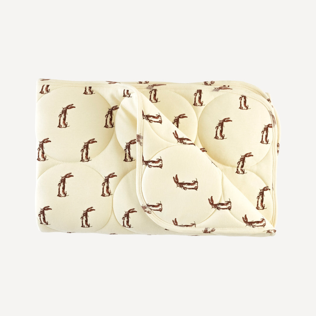 classic circle quilt | plush rabbit | organic cotton interlock