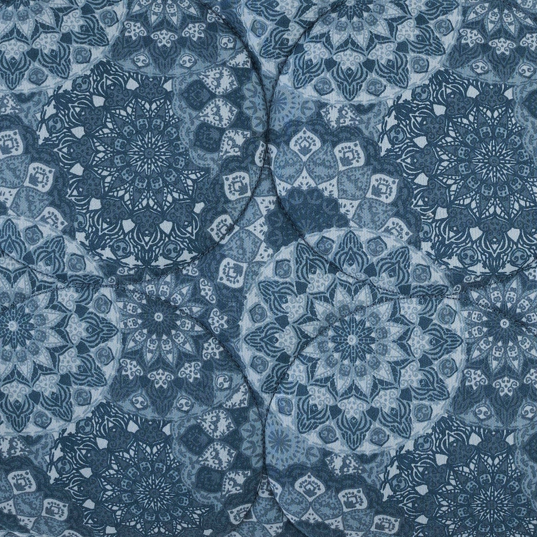 classic circle quilt | celestial mandala | organic cotton interlock