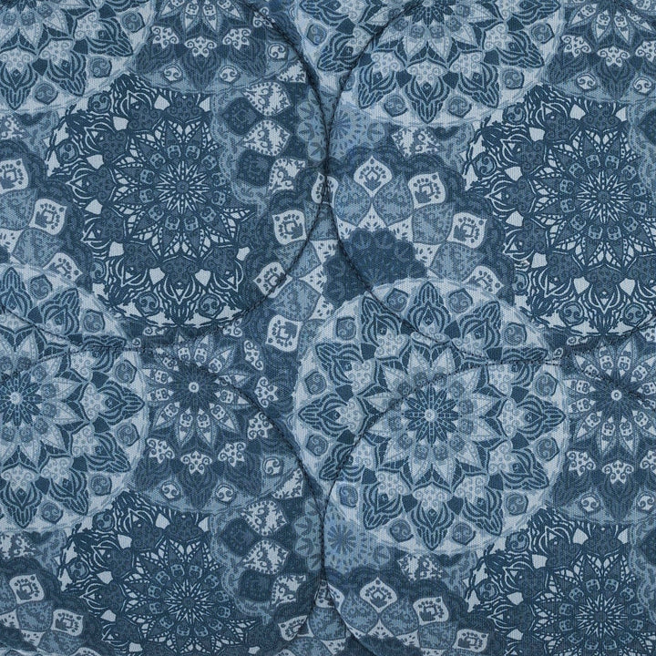 classic circle quilt | celestial mandala | organic cotton interlock