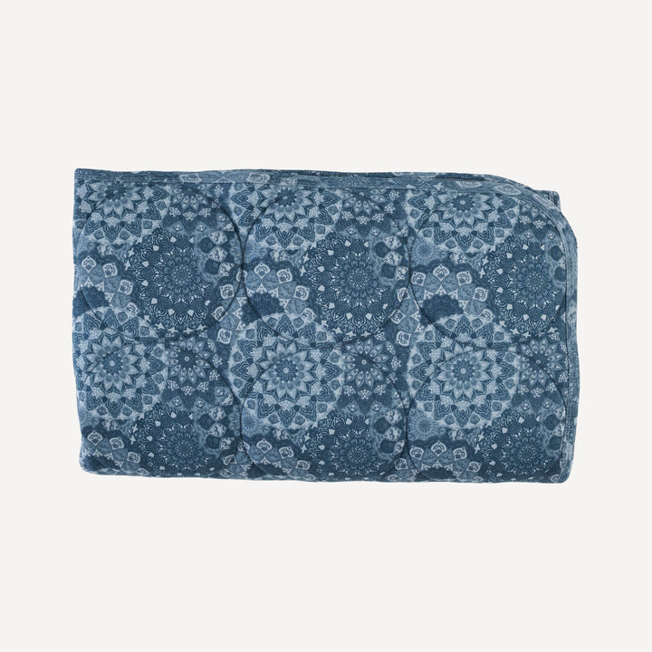 classic circle quilt | celestial mandala | organic cotton interlock