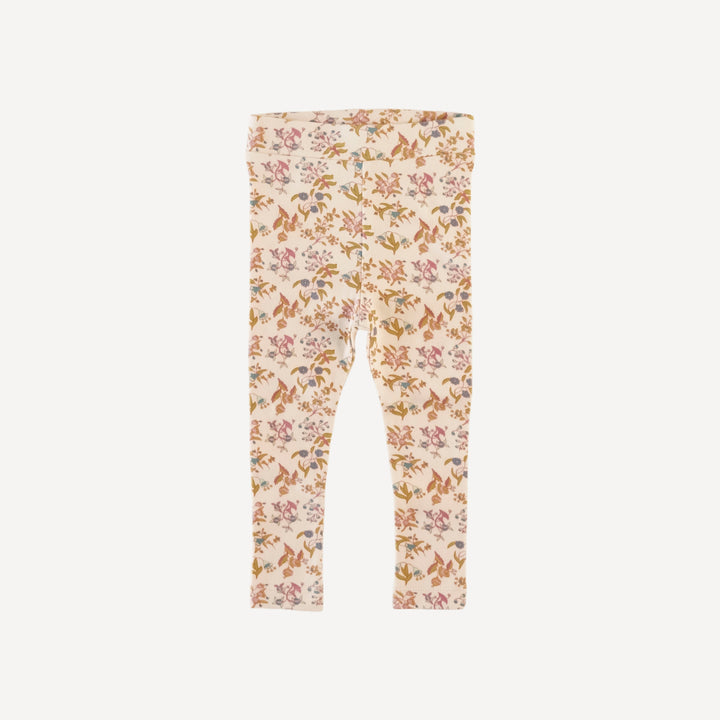 classic skinny legging | ditsy bouquet | organic cotton interlock