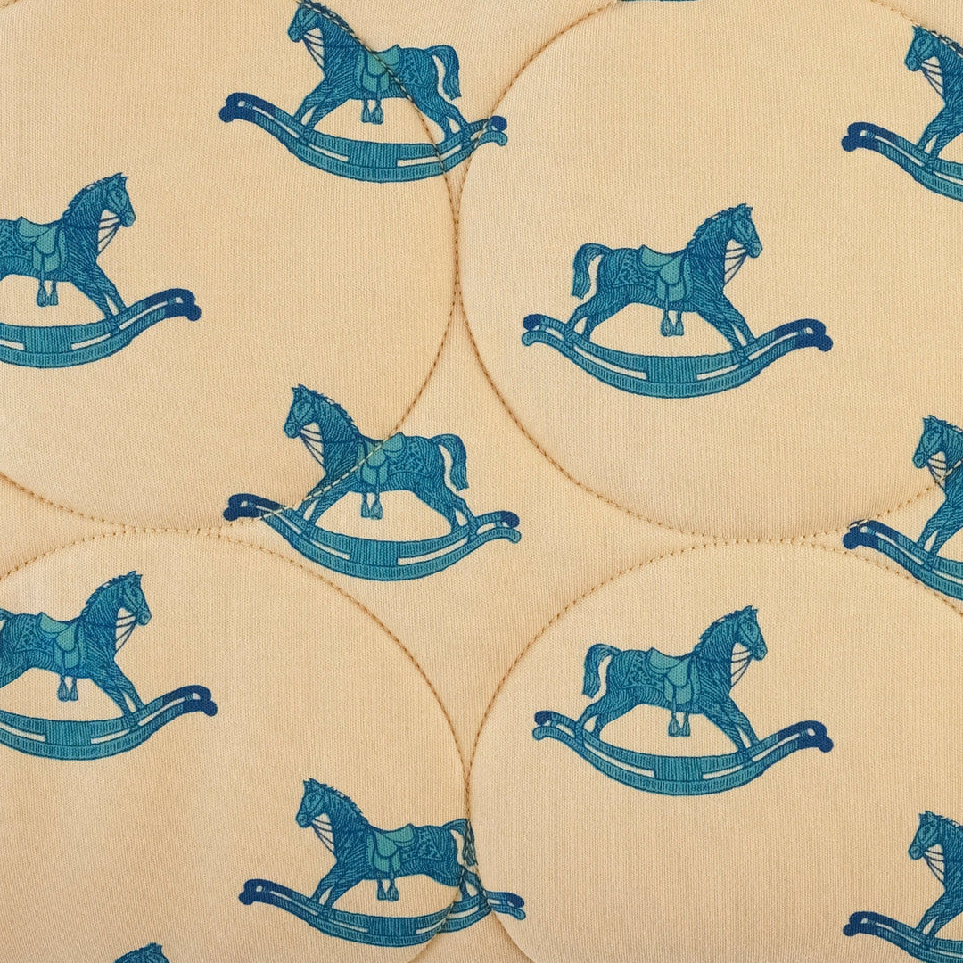 classic circle quilt | rocking horse | organic cotton interlock