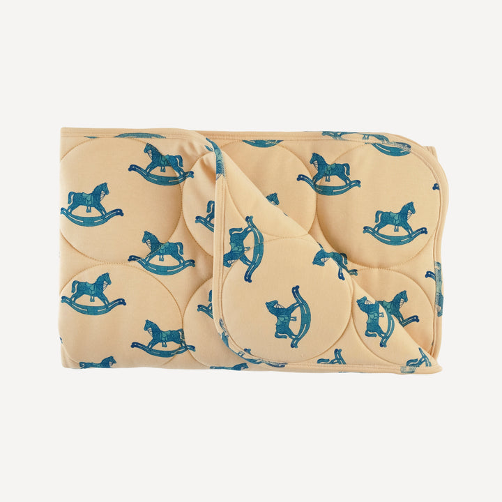 classic circle quilt | rocking horse | organic cotton interlock