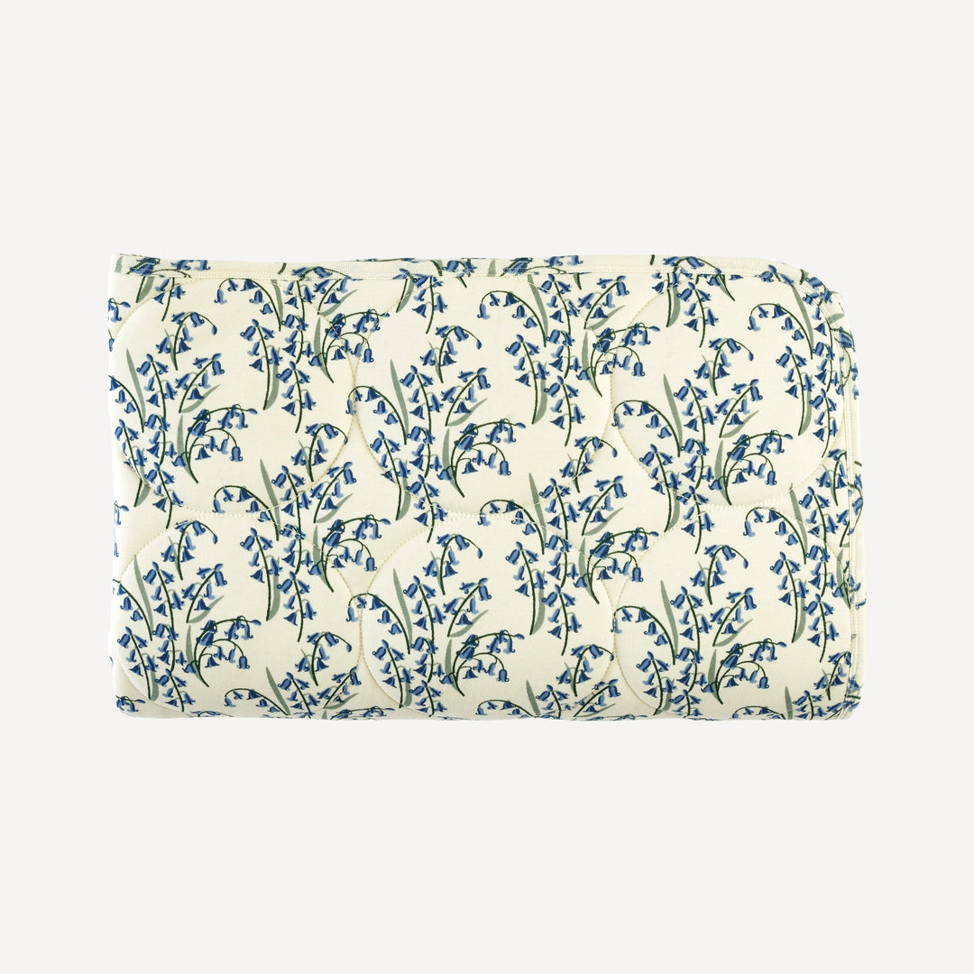 classic circle quilt | bluebells | organic cotton interlock