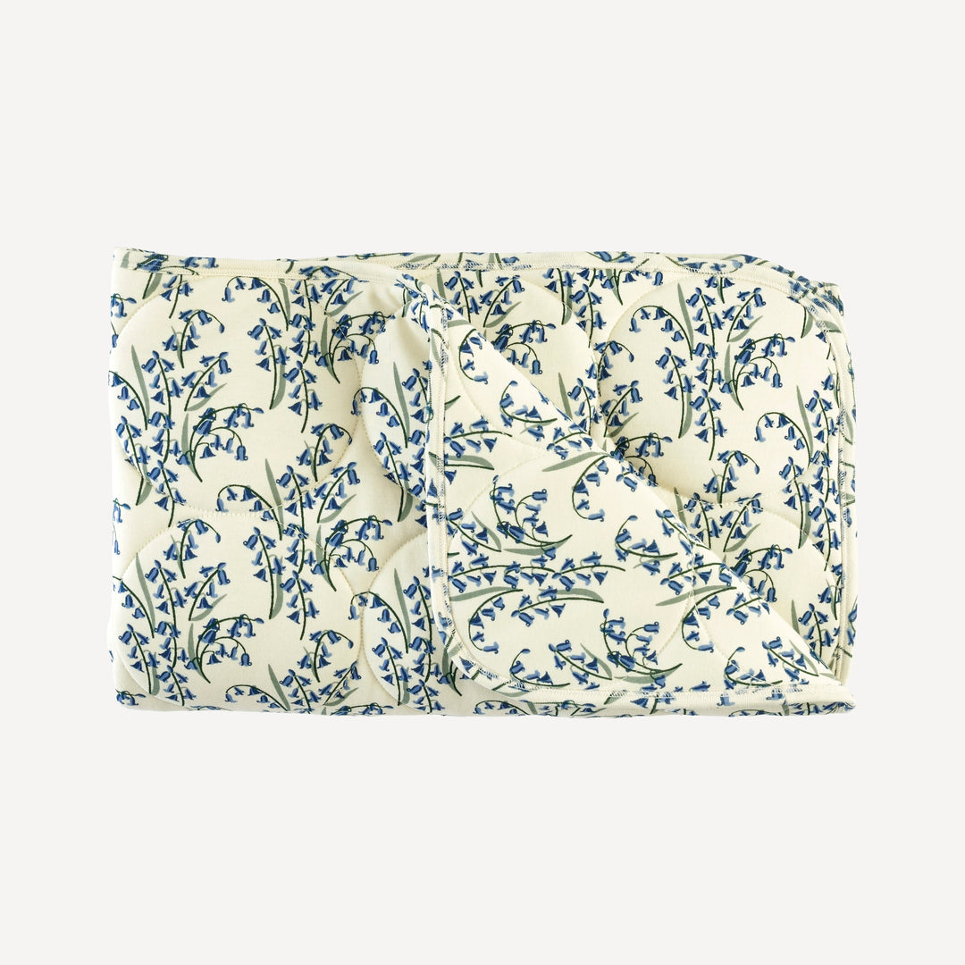 classic circle quilt | bluebells | organic cotton interlock