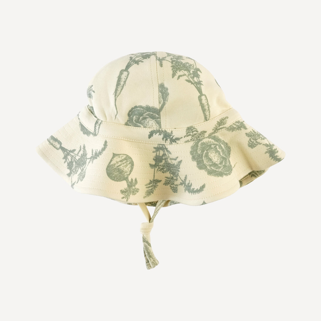 sun hat | jadeite veggies | organic cotton interlock
