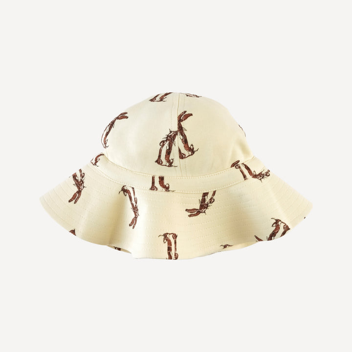 sun hat | plush rabbit | organic cotton interlock