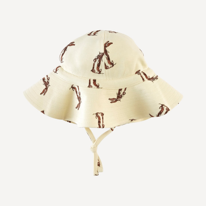 sun hat | plush rabbit | organic cotton interlock