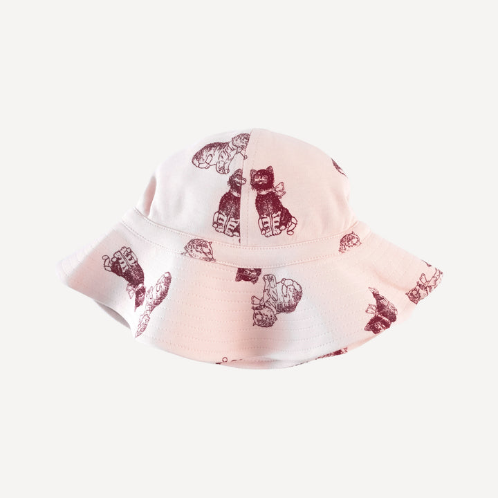 sun hat | vintage kitty | organic cotton interlock