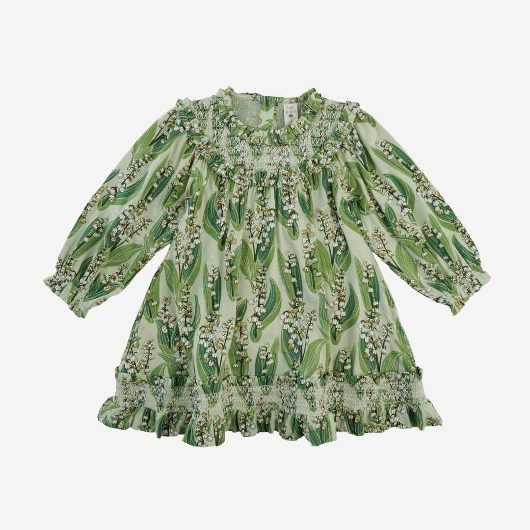 winnie long sleeve babydoll dress | lily of the valley | bamboo