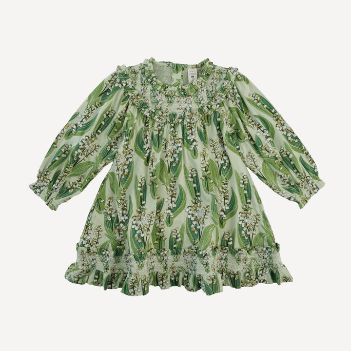 winnie long sleeve babydoll dress | lily of the valley | bamboo