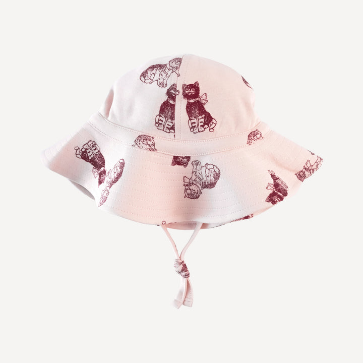 sun hat | vintage kitty | organic cotton interlock