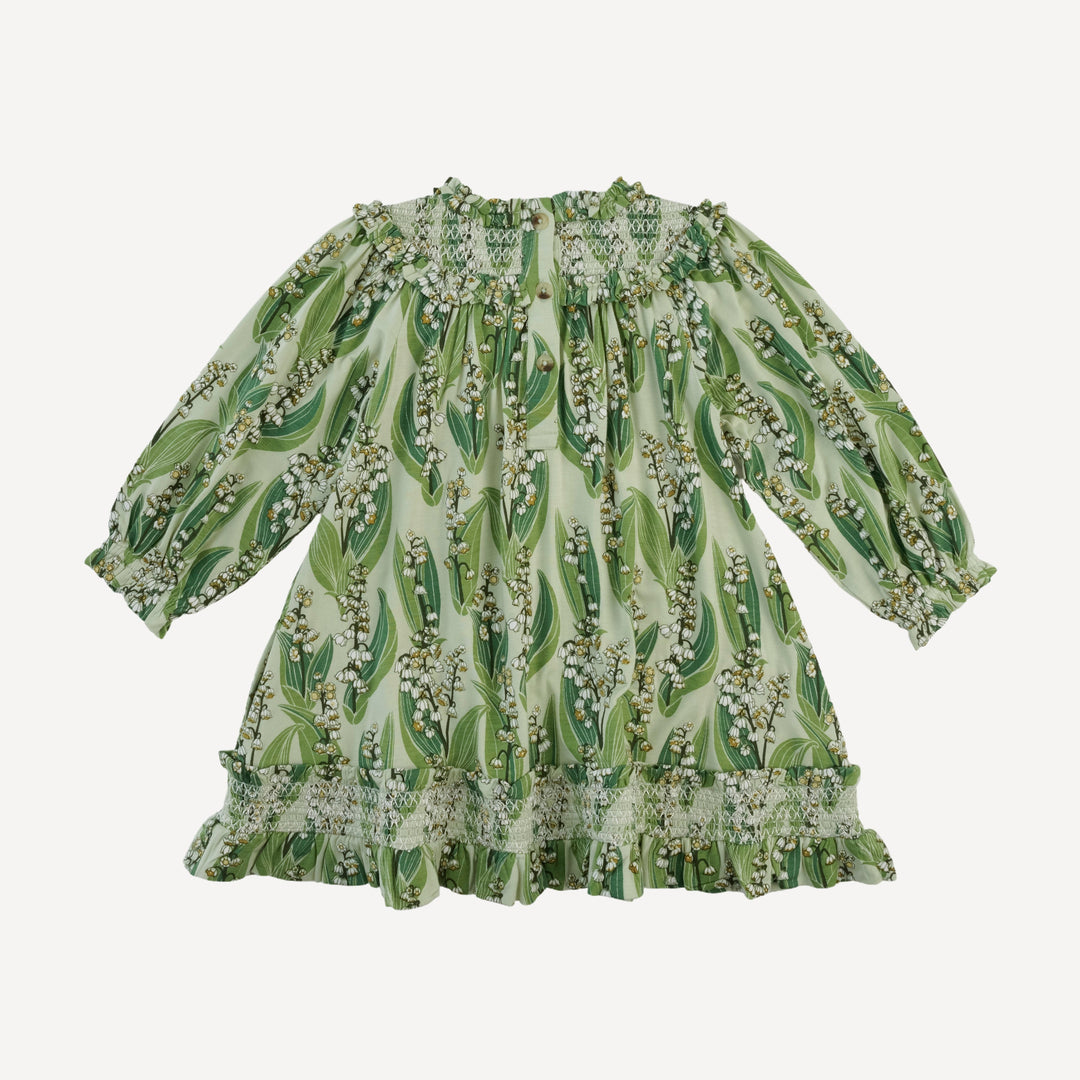 winnie long sleeve babydoll dress | lily of the valley | bamboo
