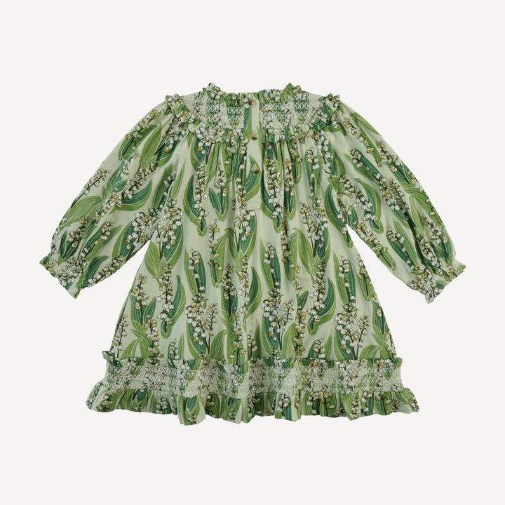 winnie long sleeve babydoll dress | lily of the valley | bamboo