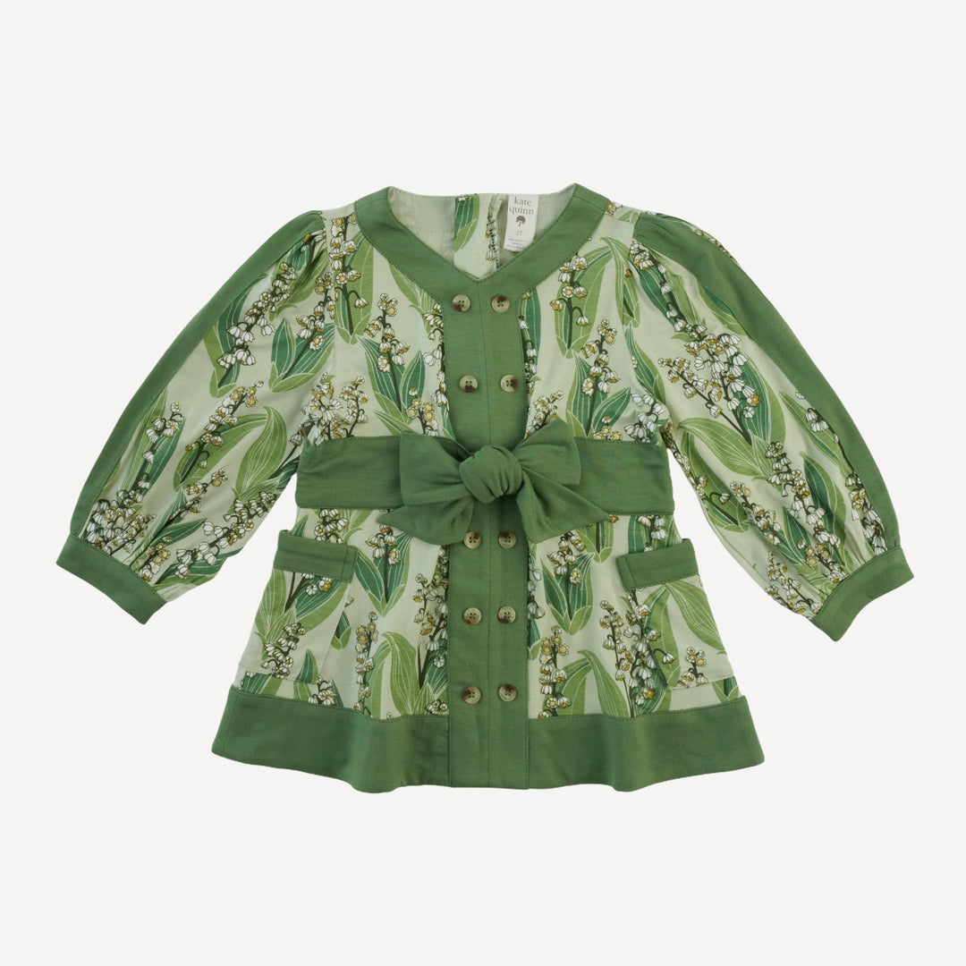 long sleeve peasant top | lily of the valley | bamboo