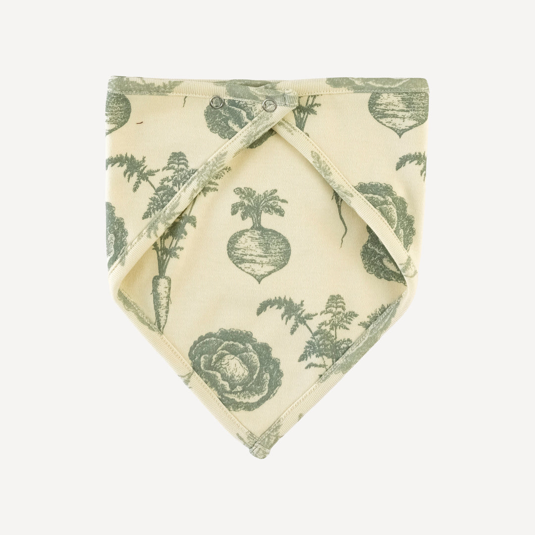 bandana bib | jadeite veggies | organic cotton interlock