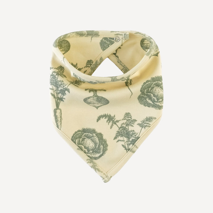 bandana bib | jadeite veggies | organic cotton interlock