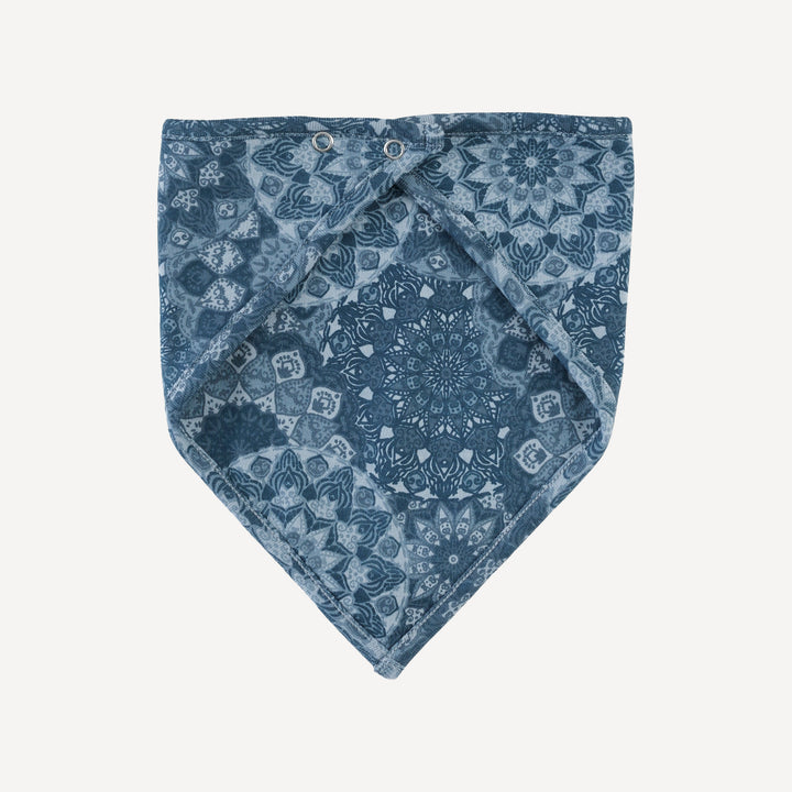 bandana bib | celestial mandala | organic cotton interlock