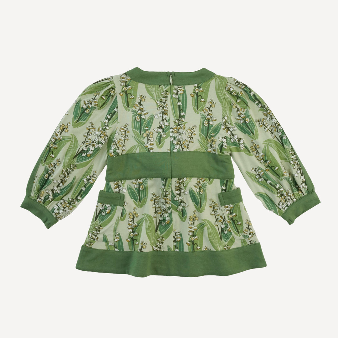 long sleeve peasant top | lily of the valley | bamboo