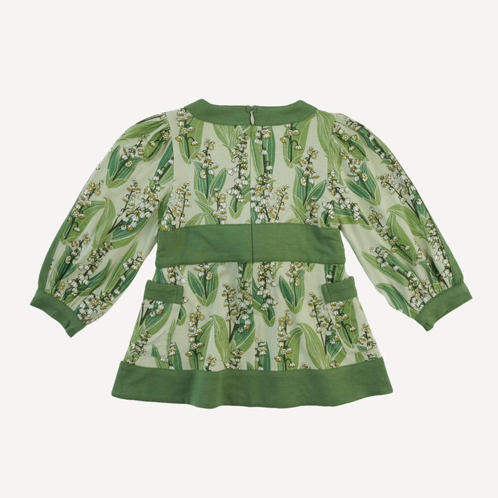 long sleeve peasant top | lily of the valley | bamboo