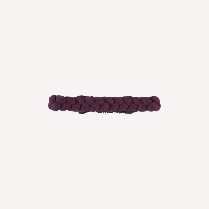 skinny braided headband | huckleberry | organic cotton slub