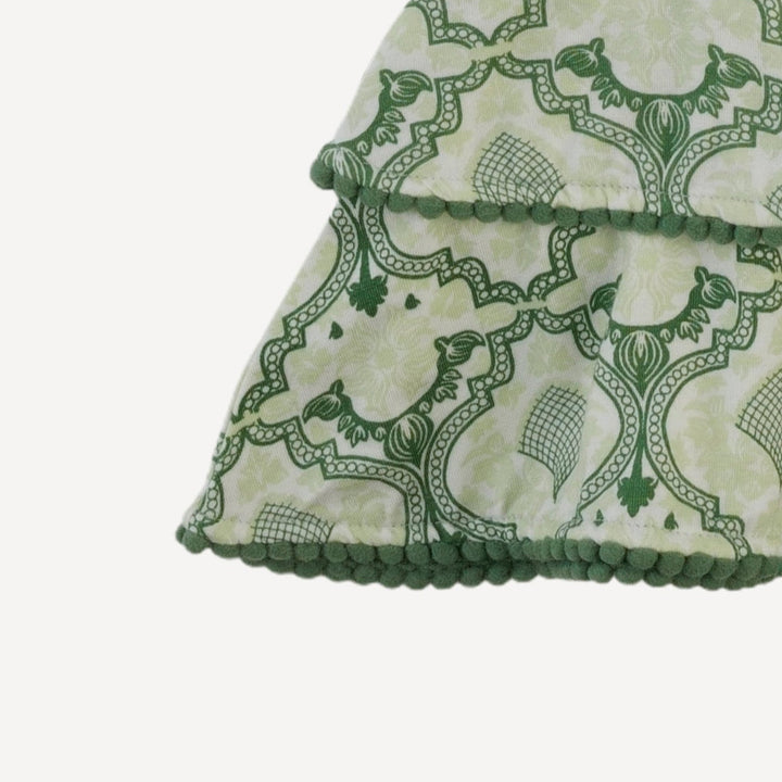 pom pom anne pant | fog green folk floral | bamboo