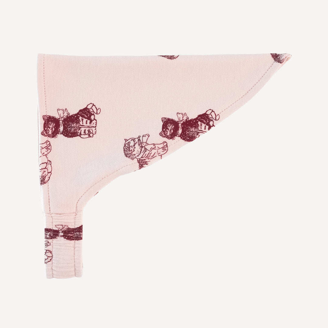 bandana headband | vintage kitty | organic cotton interlock