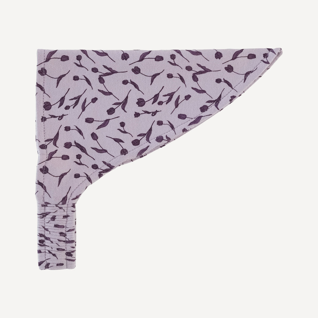 bandana headband | purple tulip | organic cotton interlock