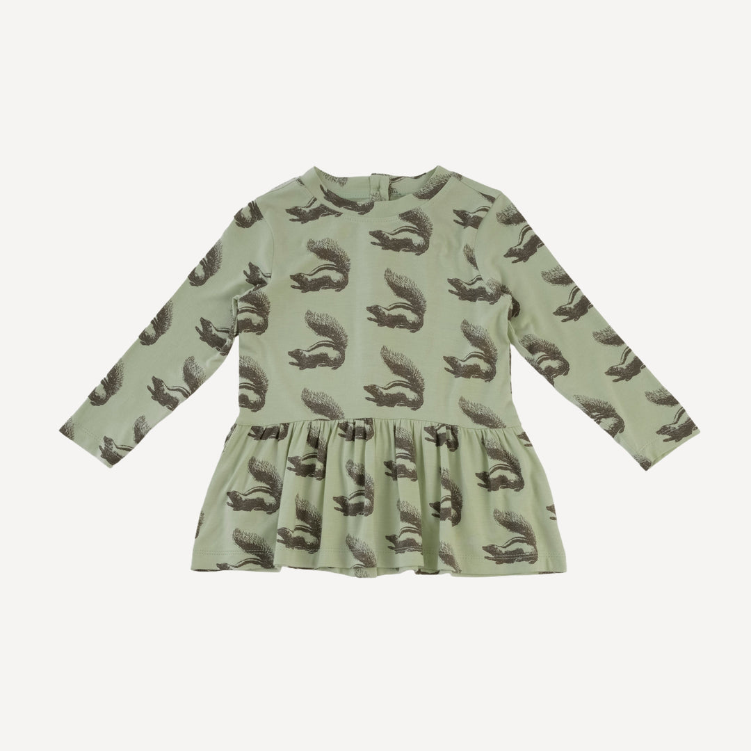 long sleeve kate top + legging set | skunk | bamboo