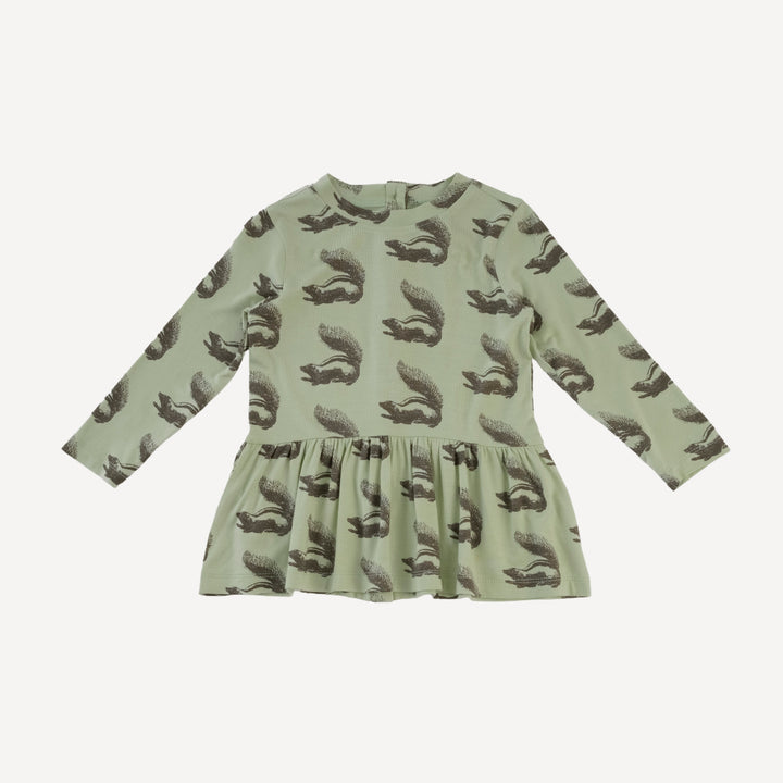 long sleeve kate top + legging set | skunk | bamboo