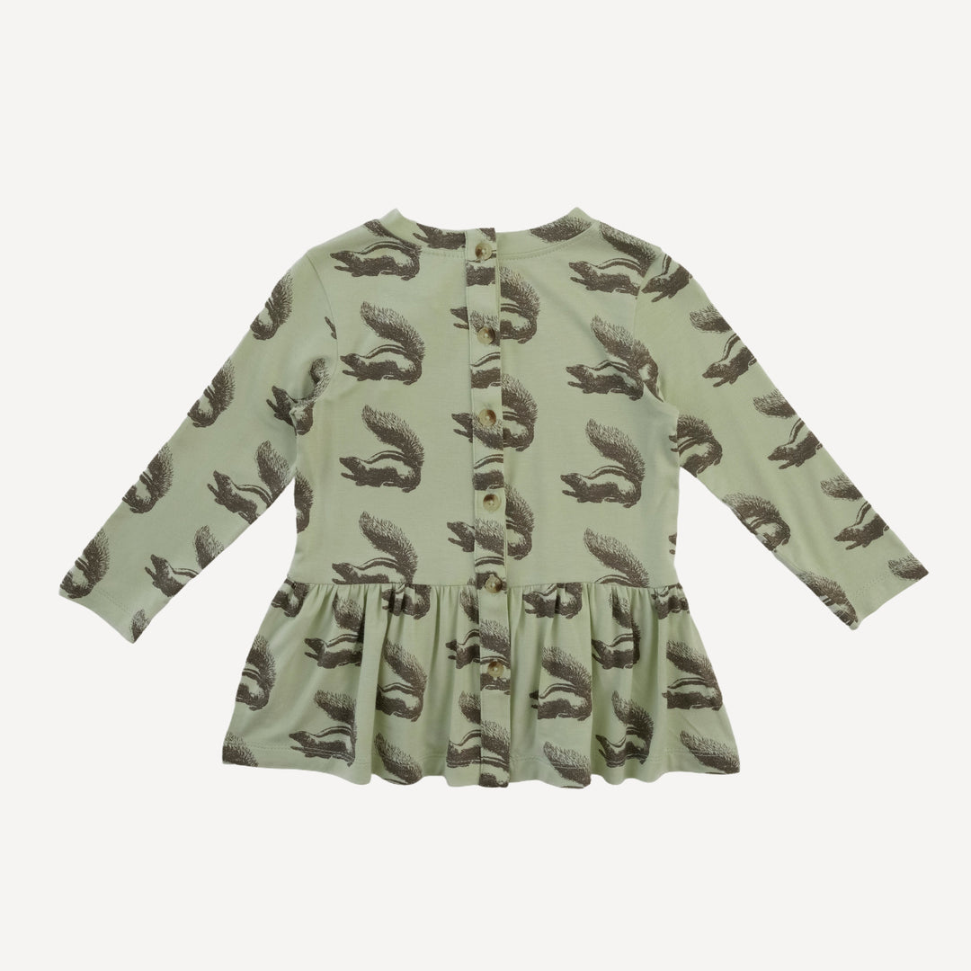 long sleeve kate top + legging set | skunk | bamboo