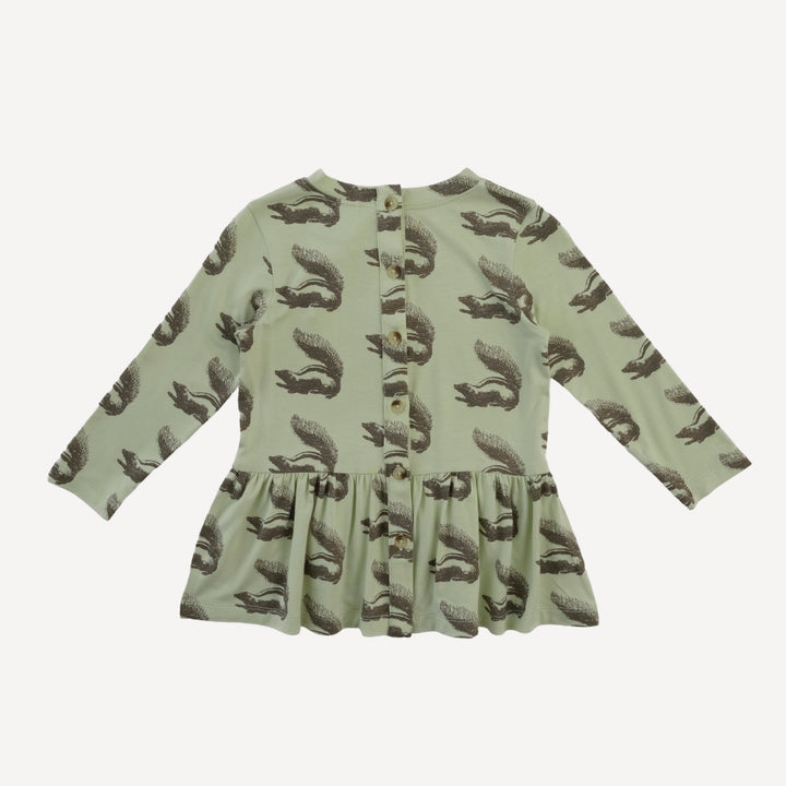 long sleeve kate top + legging set | skunk | bamboo