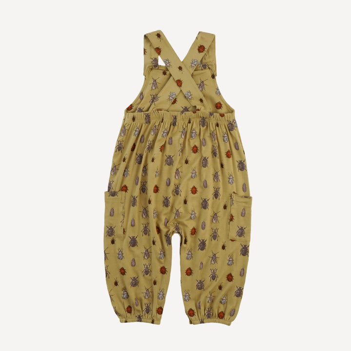 gathered bubble pocket overall | neutral little beetles | bamboo