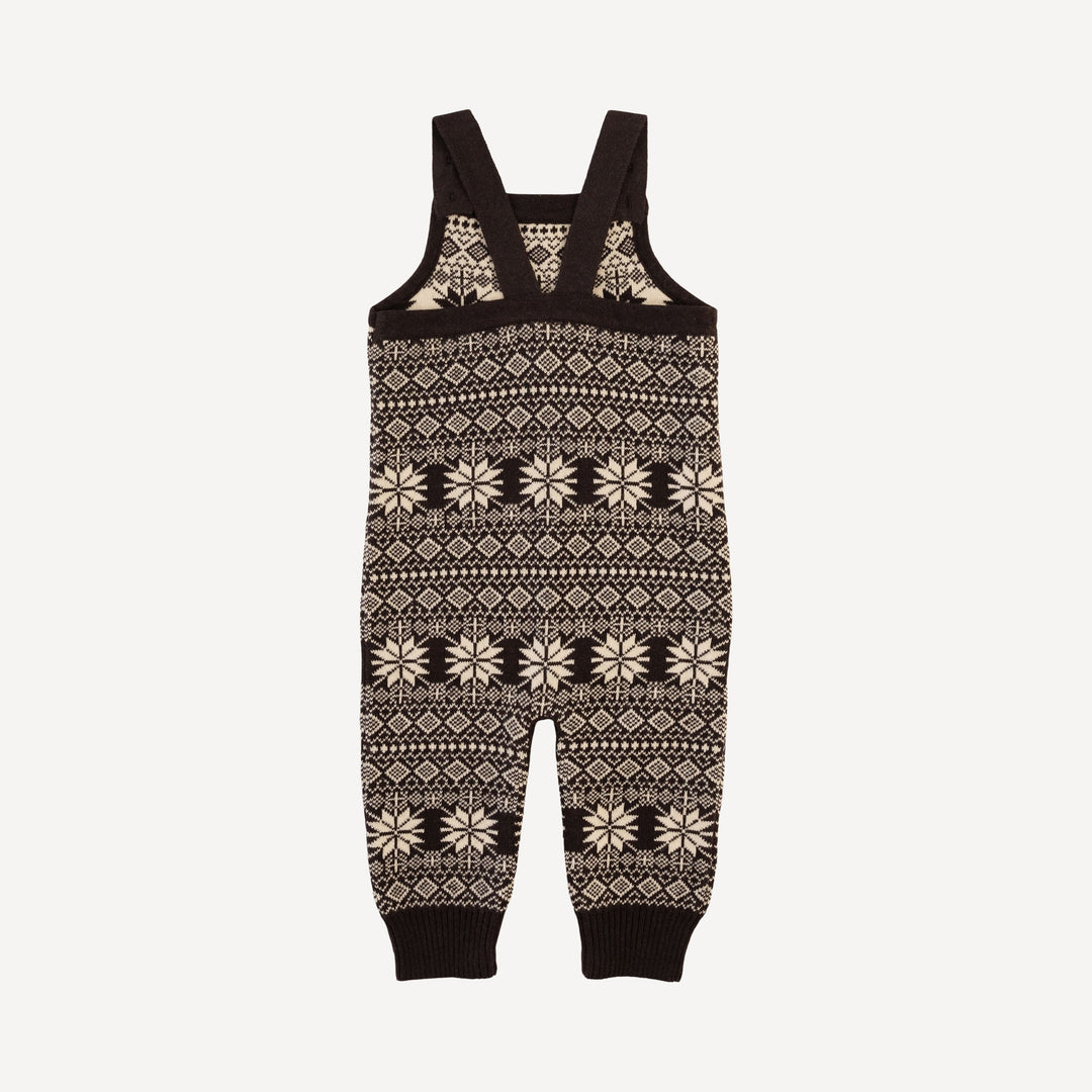 sweater overall | nordic black | organic cotton jacquard knit